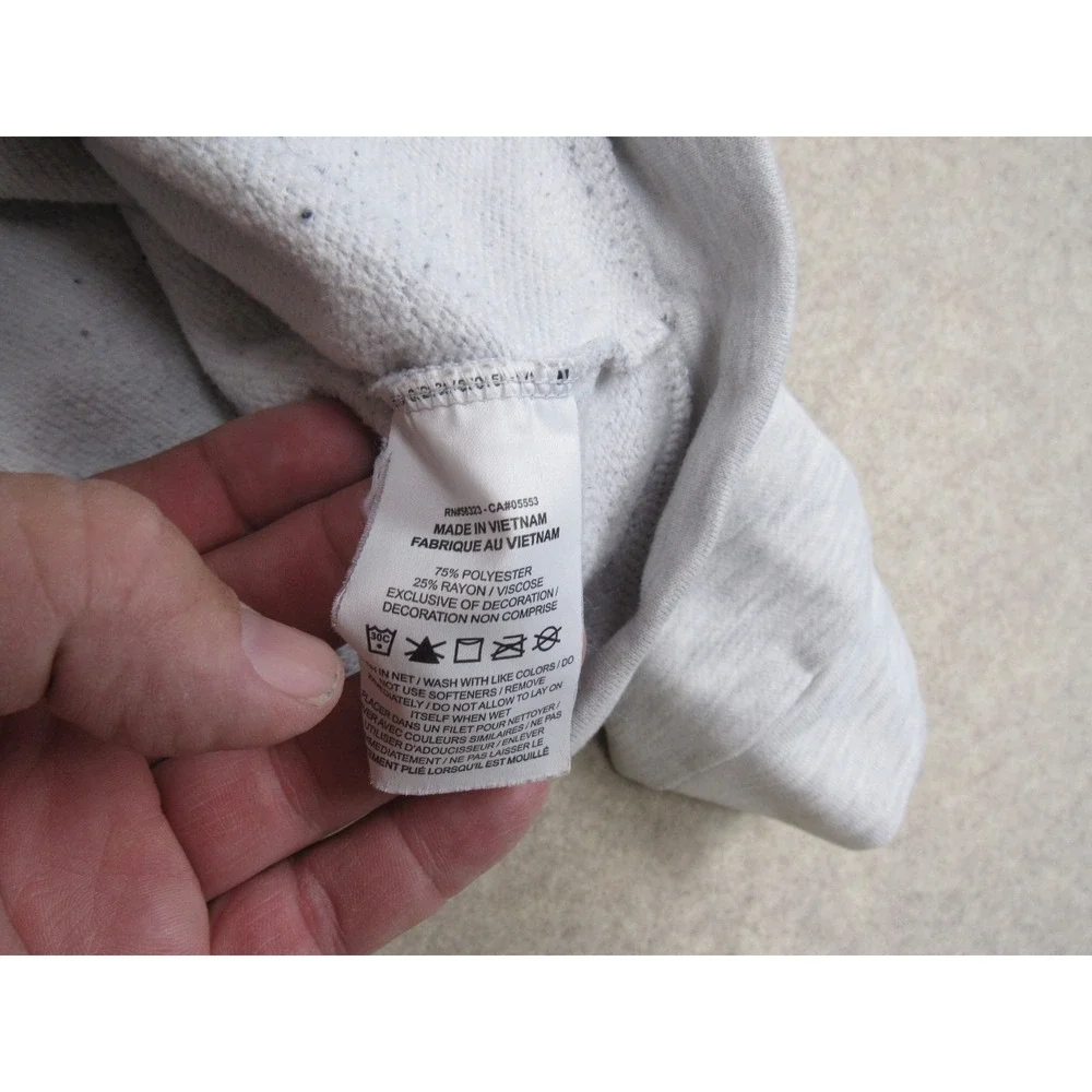 Nike Dri-FIT Full Zip Hoodie Mens Gray Heather Athletic Training Sweatshirt L